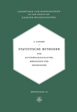 Statistische Methoden von Linder,  Arthur