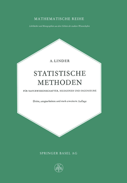 Statistische Methoden für Naturwissenschafter, Mediziner und Ingenieure von Linder,  Arthur