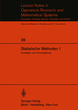 Statistische Methoden I von Walter,  E.