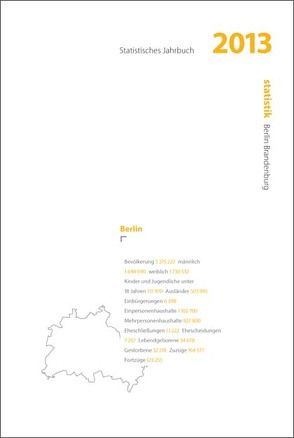Statistisches Jahrbuch 2013 Berlin
