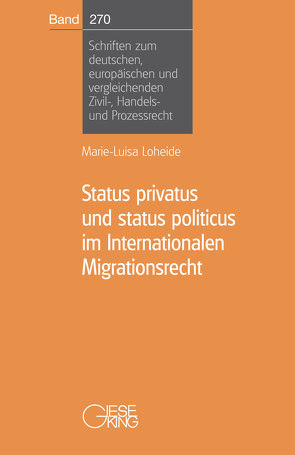Status privatus und status politicus im Internationalen Migrationsrecht von Loheide,  Marie-Luisa