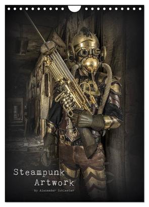 Steampunk Artwork (Wandkalender 2024 DIN A4 hoch), CALVENDO Monatskalender von Schlesier,  Alexander