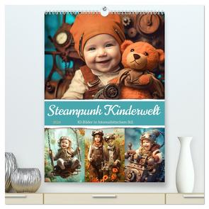 Steampunk Kinderwelt (hochwertiger Premium Wandkalender 2024 DIN A2 hoch), Kunstdruck in Hochglanz von Löwer,  Sabine