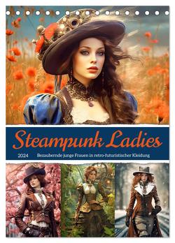 Steampunk Ladies (Tischkalender 2024 DIN A5 hoch), CALVENDO Monatskalender von Löwer,  Sabine
