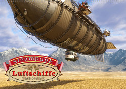 Steampunk Luftschiffe (Wandkalender 2023 DIN A2 quer) von Schröder,  Karsten