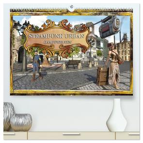 Steampunk Urban – Dampfwelten (hochwertiger Premium Wandkalender 2024 DIN A2 quer), Kunstdruck in Hochglanz von Schröder,  Karsten