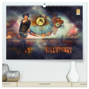 Steampunks (hochwertiger Premium Wandkalender 2024 DIN A2 quer), Kunstdruck in Hochglanz von Meutzner,  Dirk