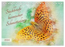 Steckbriefe heimischer Schmetterlinge (Tischkalender 2024 DIN A5 quer), CALVENDO Monatskalender von Frost,  Anja