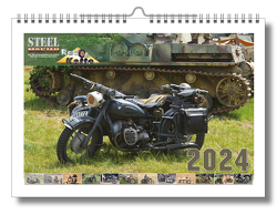 STEELMASTER 2024 – Militärmotorräder – A3-Wandkalender von VDM Heinz Nickel