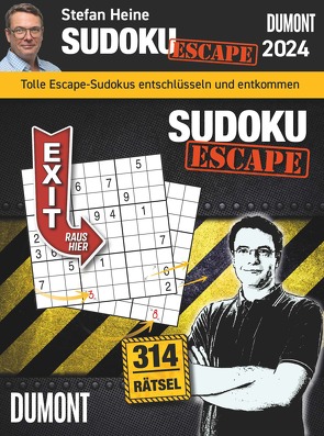 Stefan Heine ESCAPE Sudoku 2024 – Tagesabreißkalender – 11,8×15,9 – Rätselkalender – Knobelkalender
