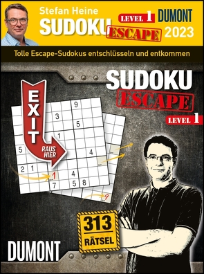 Stefan Heine ESCAPE Sudoku Level 1 2023 – Tagesabreißkalender – 11,8×15,9 – Rätselkalender – Knobelkalender von Heine,  Stefan