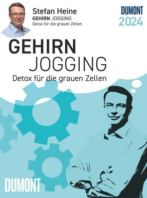 Stefan Heine Gehirnjogging 2024 Tagesabreißkalender – 11,8×15,9 – Rätselkalender – Knobelkalender – Tischkalender von Stefan Heine