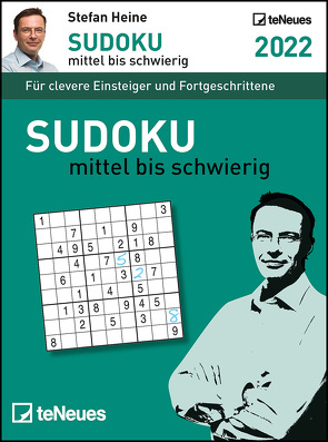 Stefan Heine Sudoku mittel bis schwierig 2022 – Tagesabreißkalender -11,8×15,9 – Rätselkalender – Knobelkalender von Heine,  Stefan