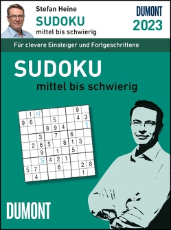 Stefan Heine Sudoku mittel bis schwierig 2023 – Tagesabreißkalender -11,8×15,9 – Rätselkalender – Knobelkalender von Heine,  Stefan