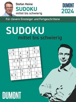 Stefan Heine Sudoku mittel bis schwierig 2024 – Tagesabreißkalender -11,8×15,9 – Rätselkalender – Knobelkalender von Stefan Heine