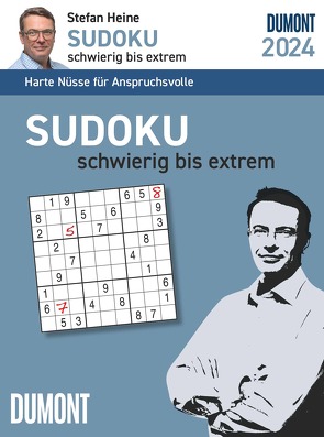 Stefan Heine Sudoku schwierig bis extrem 2024 – Tagesabreißkalender -11,8×15,9 – Rätselkalender – Sudokukalender von Stefan Heine