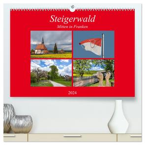 Steigerwald – Mitten in Franken (hochwertiger Premium Wandkalender 2024 DIN A2 quer), Kunstdruck in Hochglanz von Will,  Hans
