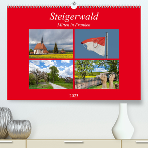 Steigerwald – Mitten in Franken (Premium, hochwertiger DIN A2 Wandkalender 2023, Kunstdruck in Hochglanz) von Will,  Hans