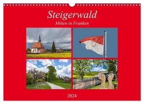 Steigerwald – Mitten in Franken (Wandkalender 2024 DIN A3 quer), CALVENDO Monatskalender von Will,  Hans