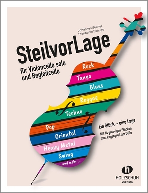 SteilvorLage für Violoncello solo und Begleitcello von Schupp,  Stephanie, Söllner,  Johannes