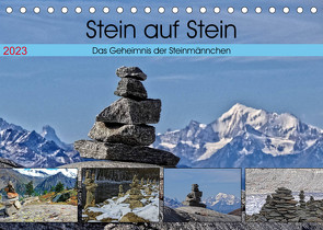 Stein auf Stein. Das Geheimnis der Steinmännchen (Tischkalender 2023 DIN A5 quer) von Michel,  Susan
