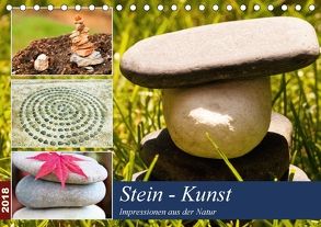 Stein-Kunst (Tischkalender 2018 DIN A5 quer) von by Sylvia Seibl,  CrystalLights