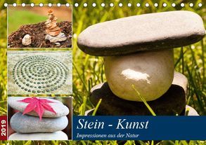 Stein-Kunst (Tischkalender 2019 DIN A5 quer) von by Sylvia Seibl,  CrystalLights
