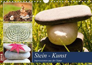 Stein-Kunst (Wandkalender 2018 DIN A4 quer) von by Sylvia Seibl,  CrystalLights