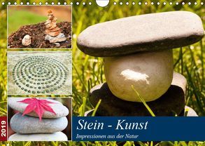 Stein-Kunst (Wandkalender 2019 DIN A4 quer) von by Sylvia Seibl,  CrystalLights