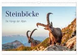 Steinböcke – Die Könige der Alpen (Wandkalender 2024 DIN A3 quer), CALVENDO Monatskalender von Kramer,  Michaela