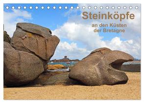 Steinköpfe an den Küsten der Bretagne (Tischkalender 2024 DIN A5 quer), CALVENDO Monatskalender von Benoît,  Etienne