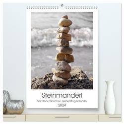 Steinmanderl – Der Steinmännchen Geburtstagskalender (hochwertiger Premium Wandkalender 2024 DIN A2 hoch), Kunstdruck in Hochglanz von Schimmack,  Michaela