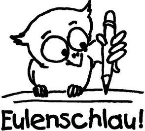 Stempel „Eulenschlau!“