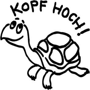 Stempel „Kopf hoch!“