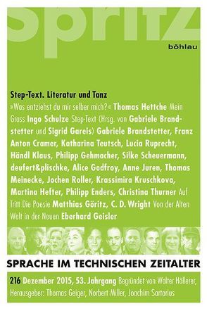 Step-Text. Literatur und Tanz von Brandstetter,  Gabriele, Gareis,  Sigrid, Geiger,  Thomas, Miller,  Norbert, Sartorius,  Joachim