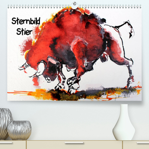 Sternbild Stier (Premium, hochwertiger DIN A2 Wandkalender 2023, Kunstdruck in Hochglanz) von Harmgart,  Sigrid