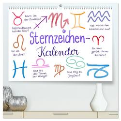 Sternzeichen-Kalender (hochwertiger Premium Wandkalender 2024 DIN A2 quer), Kunstdruck in Hochglanz von Kleinhans - Kritzelfee,  Martje