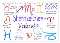 Sternzeichen-Kalender (Tischkalender 2024 DIN A5 quer), CALVENDO Monatskalender von Kleinhans - Kritzelfee,  Martje