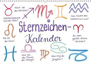 Sternzeichen-Kalender (Wandkalender 2019 DIN A3 quer) von Kleinhans - Kritzelfee,  Martje