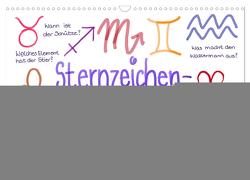 Sternzeichen-Kalender (Wandkalender 2024 DIN A3 quer), CALVENDO Monatskalender von Kleinhans - Kritzelfee,  Martje