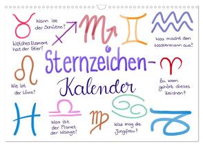 Sternzeichen-Kalender (Wandkalender 2024 DIN A3 quer), CALVENDO Monatskalender von Kleinhans - Kritzelfee,  Martje