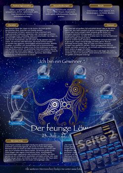 Sternzeichen Löwe 2023 – Die Horoskop- und Charakter-Karte für Liebe, Partnerschaft, Beruf, Finanzen und Gesundheit von Cremer,  Yella