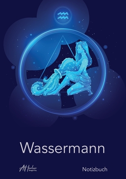Sternzeichen Wassermann Notizbuch | Designed by Alfred Herler von Herler Books™