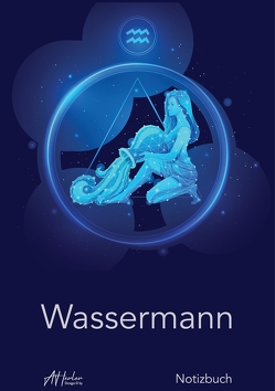 Sternzeichen Wassermann Notizbuch | Designed by Alfred Herler von Herler Books™