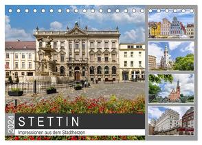 STETTIN Impressionen aus dem Stadtherzen (Tischkalender 2024 DIN A5 quer), CALVENDO Monatskalender von Viola,  Melanie