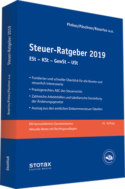 Steuer-Ratgeber 2019 von Henseler,  Frank, Pinkos,  Erich, Püschner,  Wolfgang