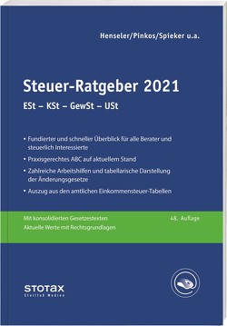 Steuer-Ratgeber 2021 von Henseler,  Frank, Pinkos,  Erich, Püschner,  Wolfgang
