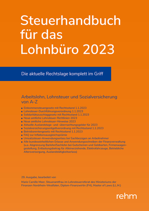 Steuerhandbuch für das Lohnbüro 2023 (E-Book EPUB) von Meer,  Marie Camille Camille