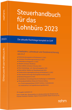Steuerhandbuch für das Lohnbüro 2023 von Plenker,  Jürgen