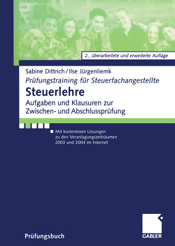 Steuerlehre von Dittrich,  Sabine, Jürgenliemk,  Ilse